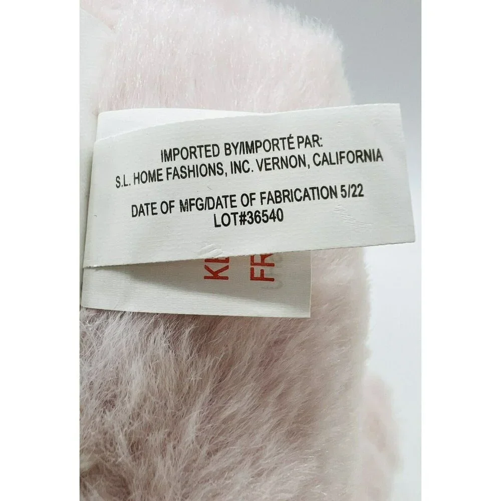 SL Home Fashions Pink Elephant‎ Plush Stuffed Animal Gray Sewn Eyes 9 inch
